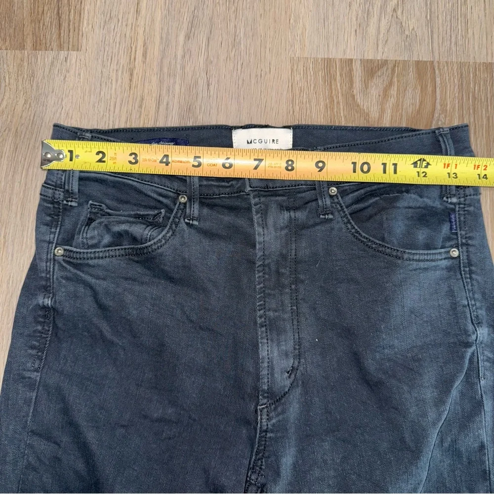 McGuire Newton Skinny Jeans with Grommets Faded Black - Size 28